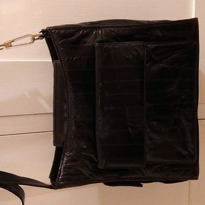 VTG Lee Sands eel skin black bag